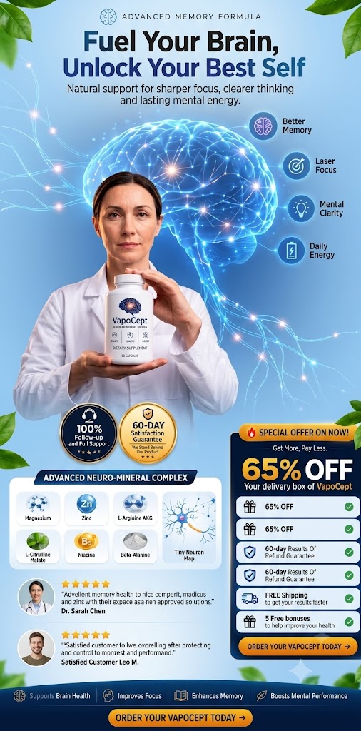 VapoCept Memory Focus and Cognitive Wellness Supplement